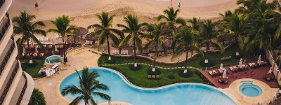 beautiful pools and gardens